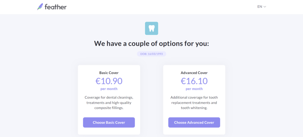 Feather Dental Insurance Plans