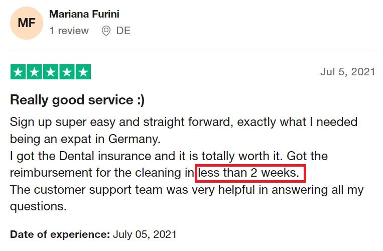 Feather Dental Insurance Reimbursements