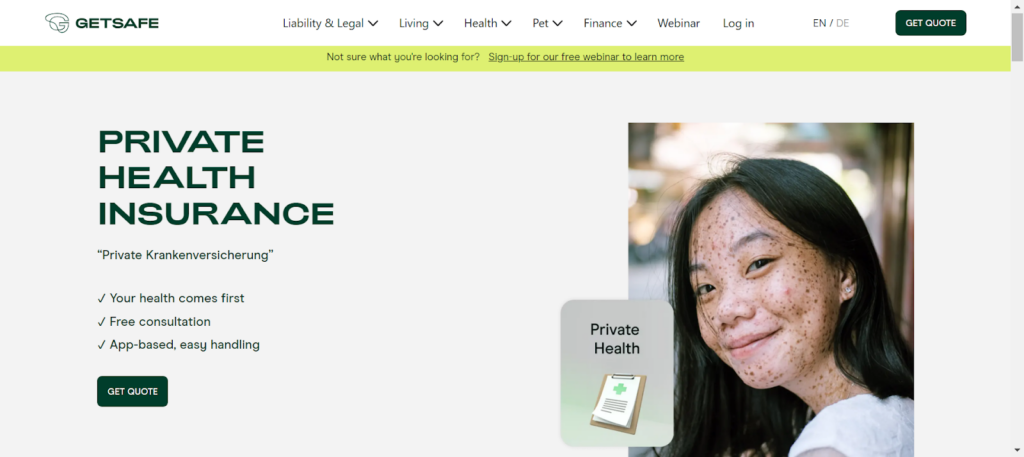 Getsafe Private Health Insurance