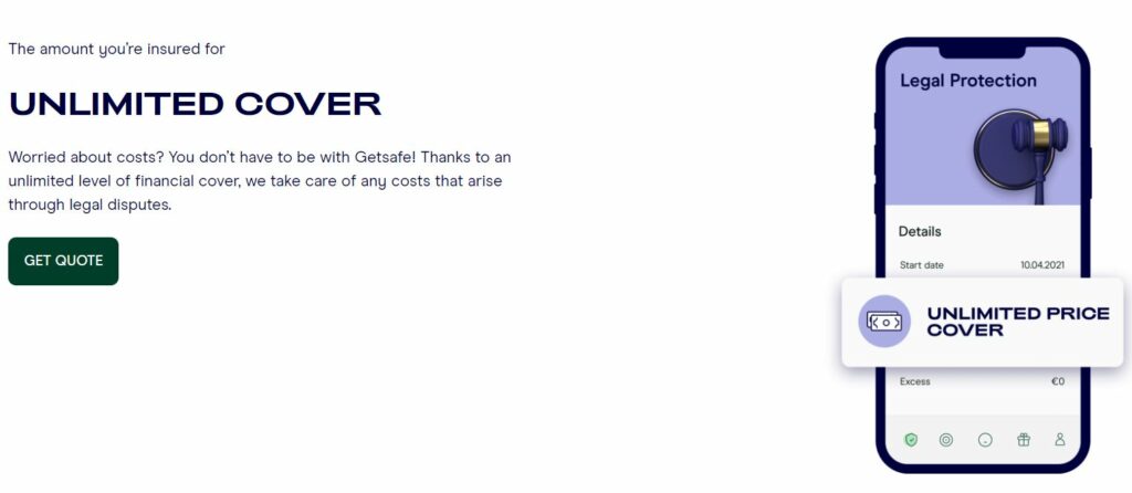 Getsafe Unlimited Legal Coverage