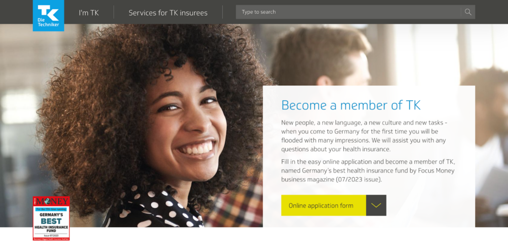 TK Health Insurance User Interface