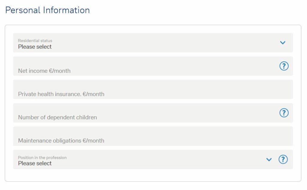 Deutsche Bank Credit Card Personal Information