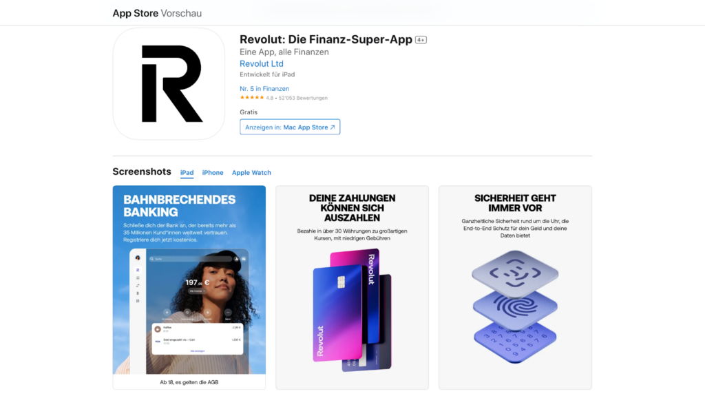 Revolut Mobile App