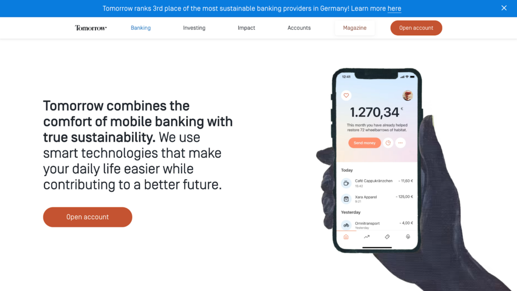 Tomorrow Mobile banking App