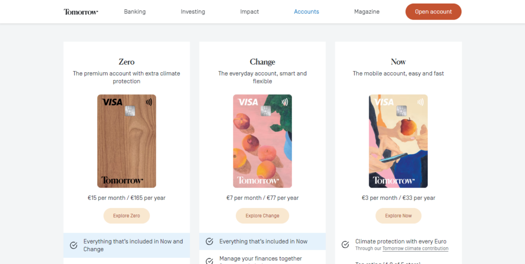 Tomorrow Bank Subscription Options