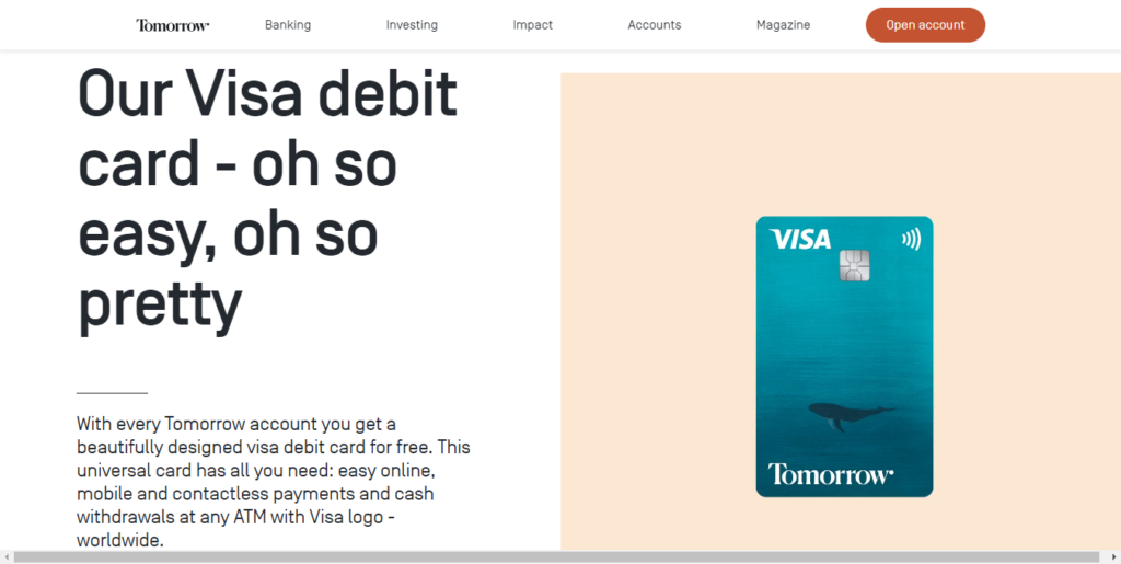 Tomorrow Bank Visa Card